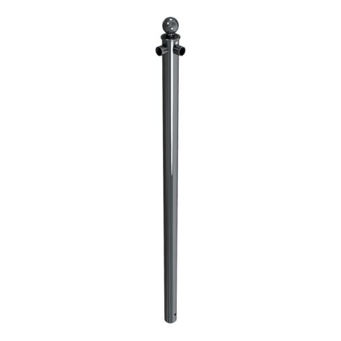 Schake Eckpfosten für Schutzgeländer Ø60mm + Alu, Kugelkopf Gesamtlänge 1500mm, für Oberholm,
