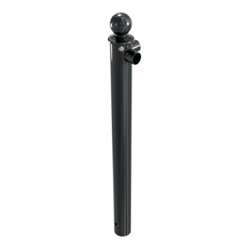 Schake Eckpfosten für Schutzgeländer Ø60mm + Alu, Kugelkopf Gesamtlänge 800mm, für Oberholm, beschichtet,