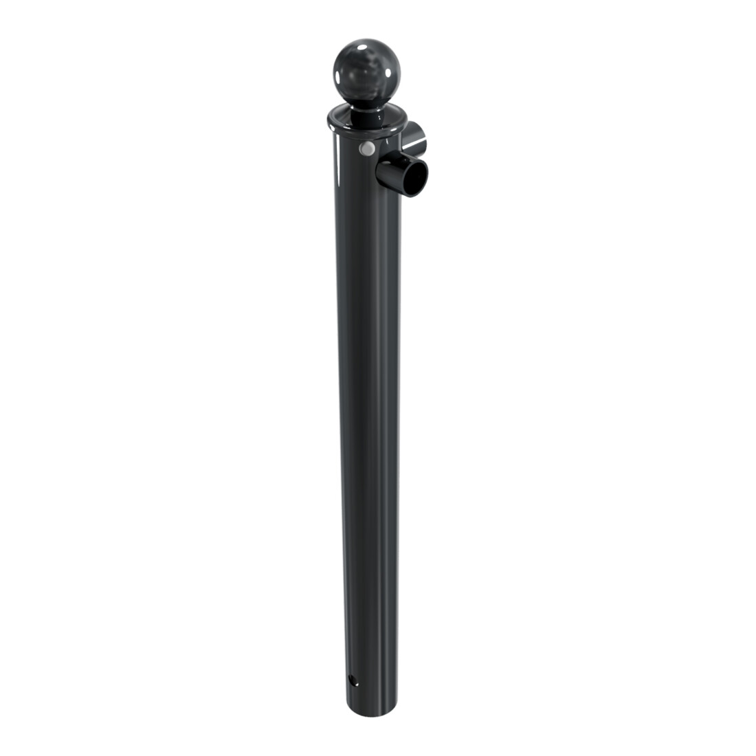 Schake Eckpfosten für Schutzgeländer Ø60mm + Alu, Kugelkopf Gesamtlänge 800mm, für Oberholm, beschichtet,