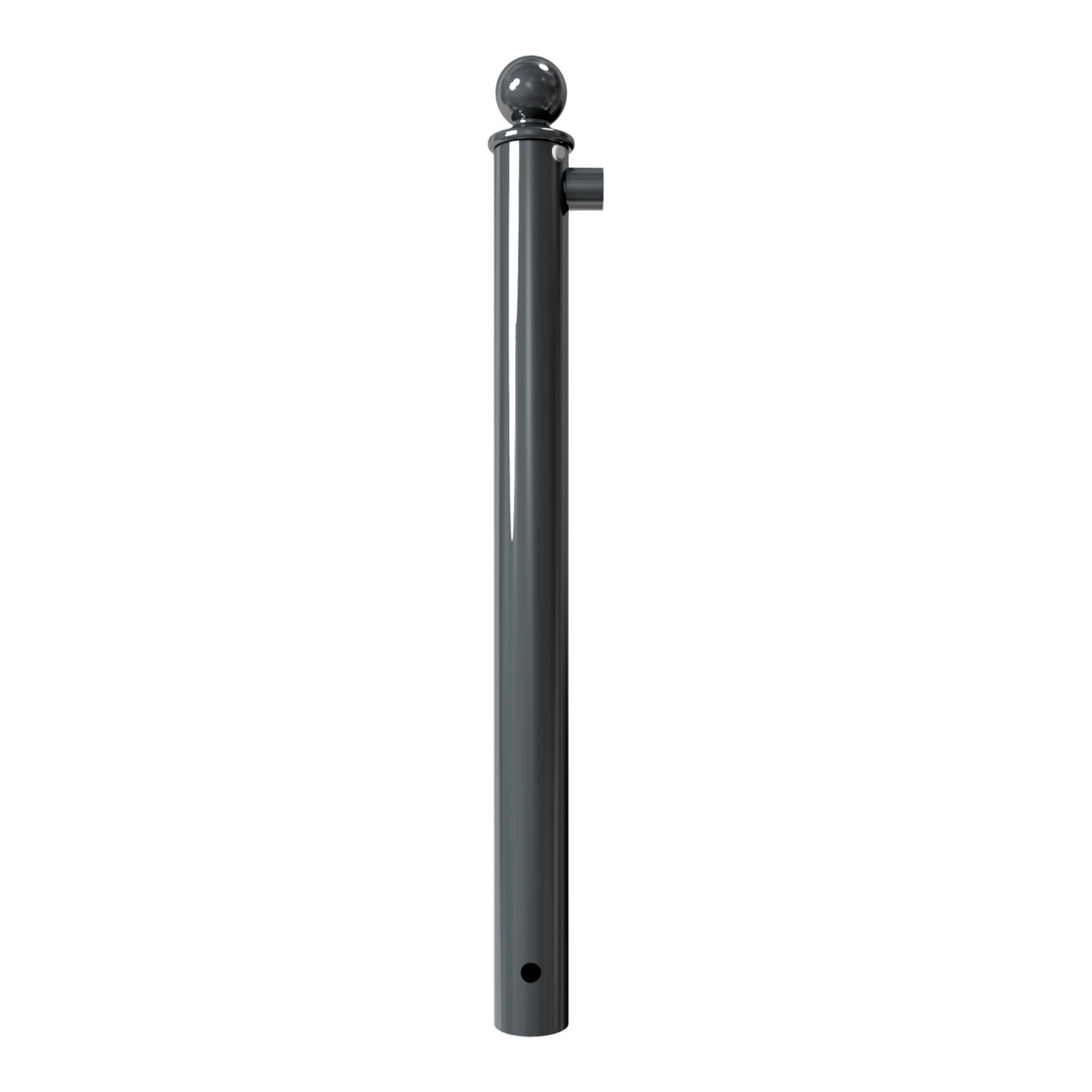Schake Eckpfosten für Schutzgeländer Ø60mm + Alu, Kugelkopf Gesamtlänge 800mm, für Oberholm, beschichtet,