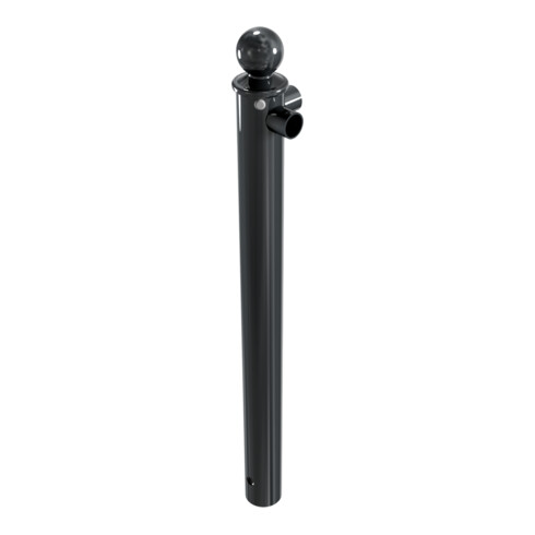 Schake Eckpfosten für Schutzgeländer Ø60mm + Alu, Kugelkopf Gesamtlänge 800mm, für Oberholm, beschichtet,