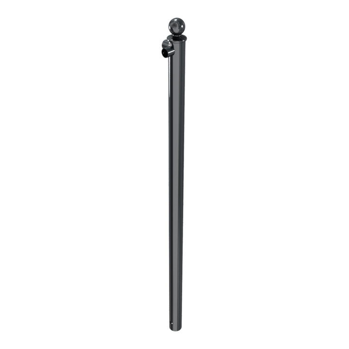 Schake Eckpfosten für Schutzgeländer Ø60mm + Alu, Kugelkopf Gesamtlänge 1500mm, für Oberholm,