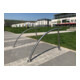 Schake Edelstahlbügel Ø48 mm, auf Gehrung geschweißt Breite: 1200 mm, Höhe: 1200 mm ohne Querholm, geschliffen