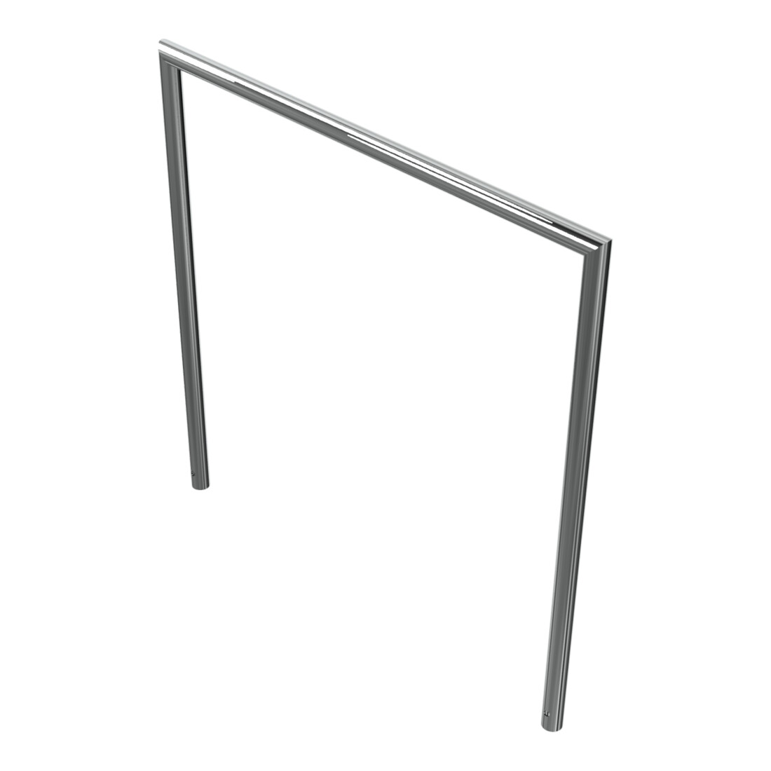 Schake Edelstahlbügel Ø48 mm, auf Gehrung geschweißt Breite: 1200 mm, Höhe: 1200 mm ohne Querholm, geschliffen