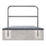 Schake Edelstahlbügel Ø48 mm + Querholm Länge: 1000 mm, Höhe: 1200 mm