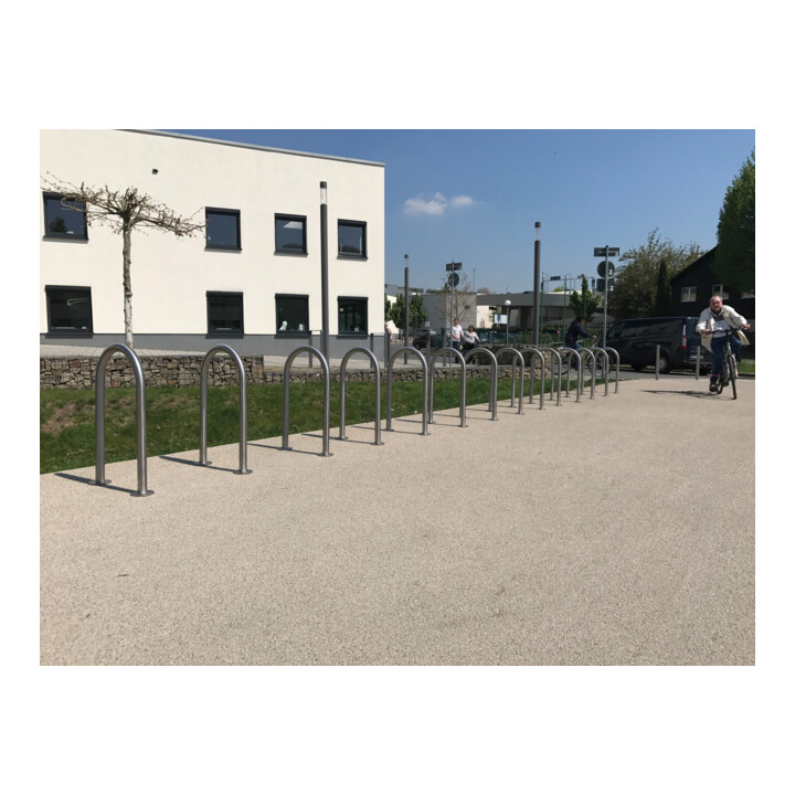 Schake Edelstahlbügel Ø48 mm Länge: 800 mm, Höhe: 1200 mm ohne Querholm