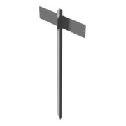 Schake Einschlagstab Typ 4044 für Parkplatzbeschilderung, aus T, Profil 40mm + Einschlagspitze, Länge 1200mm Schildblech 110 x 520mm-4