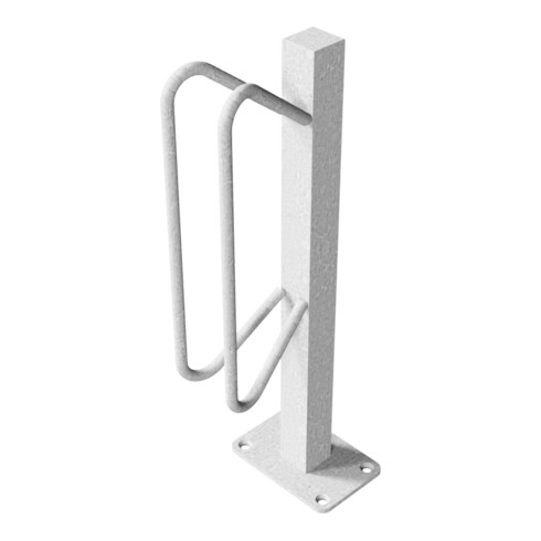 Schake Einzelparker zum Aufdübeln, Haltebügel aus 12 mm Rundstahl, Standrohr 40x40 mm, Höhe 500 mm Überflur