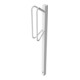 Schake Einzelparker zum Einbetonieren, verzinkt Haltebügel 12 mm Rundstahl, Standrohr 40x40 mm, Höhe 500 mm Überflur-4