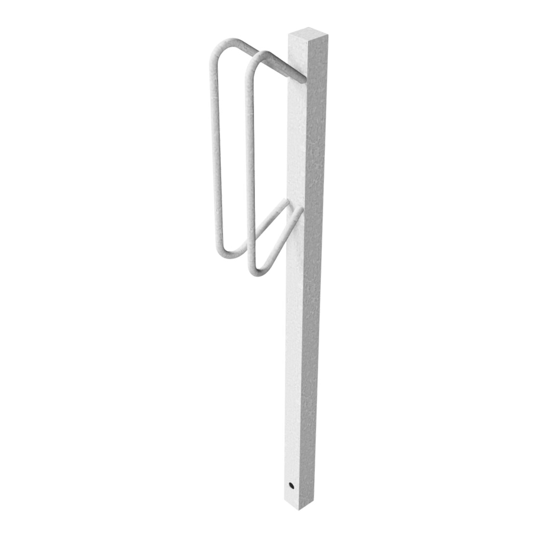 Schake Einzelparker zum Einbetonieren, verzinkt Haltebügel 12 mm Rundstahl, Standrohr 40x40 mm, Höhe 500 mm Überflur