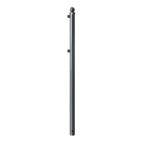 Schake Endpfosten für Schutzgeländer Ø60mm + Alu, Kugelkopf für Ober- und Knieholm,