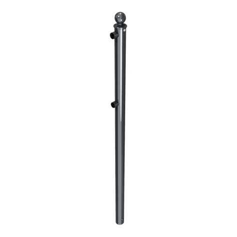 Schake Endpfosten für Schutzgeländer Ø60mm + Alu, Kugelkopf für Ober- und Knieholm,