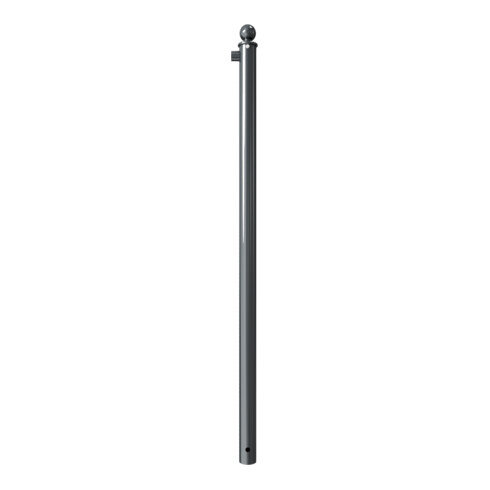 Schake Endpfosten für Schutzgeländer Ø60mm + Alu, Kugelkopf Gesamtlänge 1500mm, für Oberholm,
