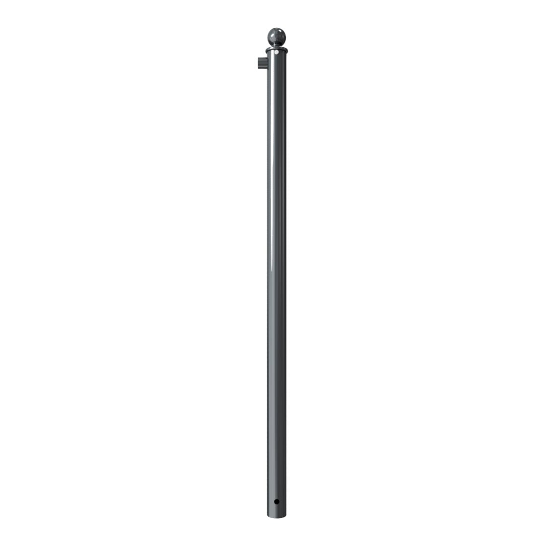 Schake Endpfosten für Schutzgeländer Ø60mm + Alu, Kugelkopf Gesamtlänge 1500mm, für Oberholm,