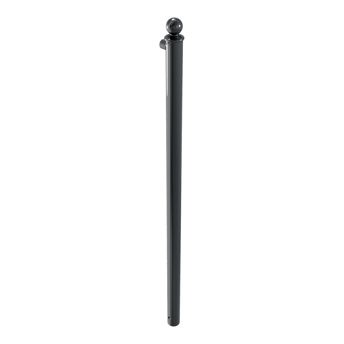 Schake Endpfosten für Schutzgeländer Ø60mm + Alu, Kugelkopf Gesamtlänge 1500mm, für Oberholm,