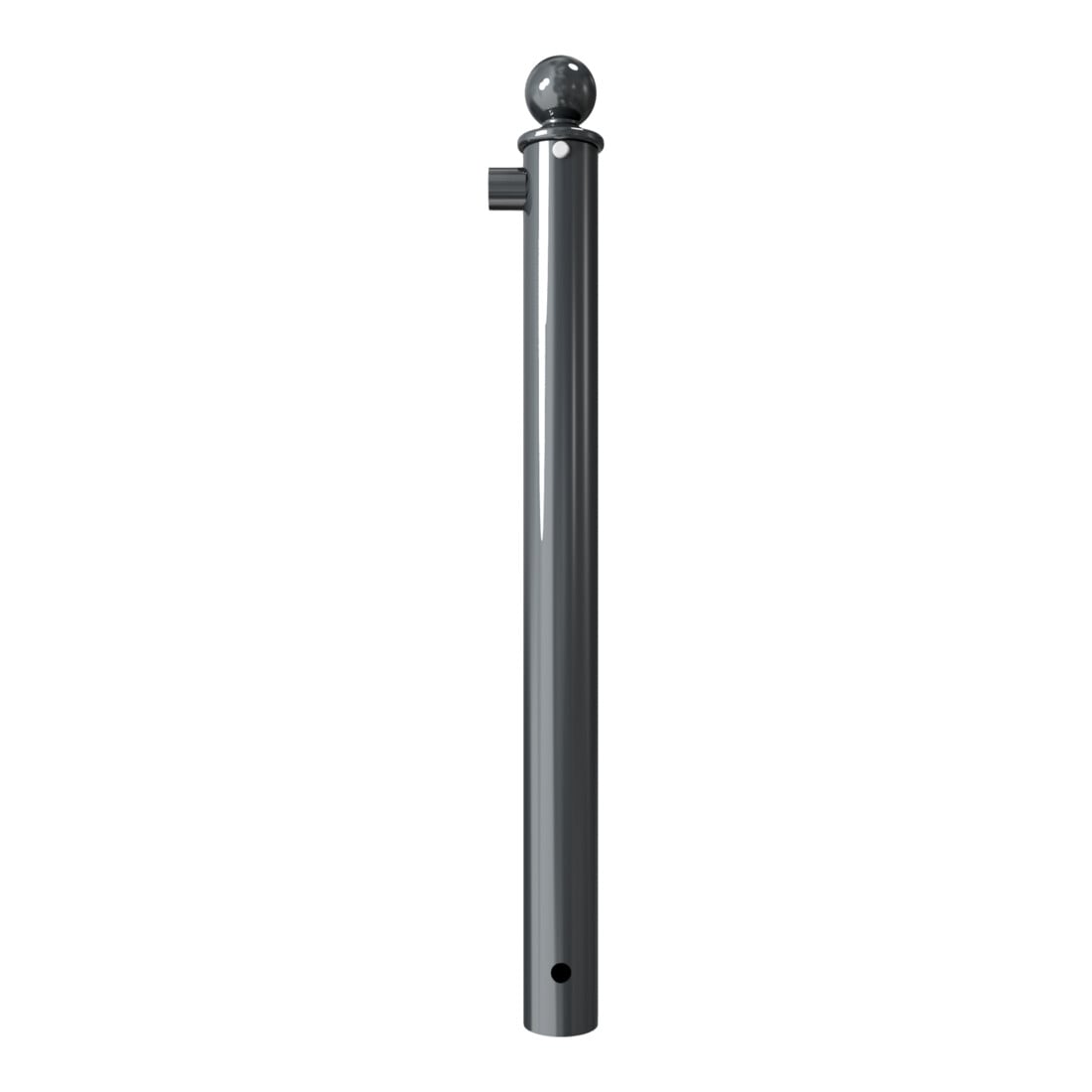 Schake Endpfosten für Schutzgeländer Ø60mm + Alu, Kugelkopf Gesamtlänge 800mm, für Oberholm,