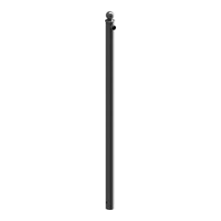 Schake Endpfosten für Schutzgeländer Ø60mm + Alu, Kugelkopf Gesamtlänge 1500mm, für Oberholm, feuerverzinkt