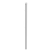 Schake Endpfosten Stahlrohr Ø 60mm + 2 Verbindungslaschen Länge 1500mm, beschichtet, weiß-2