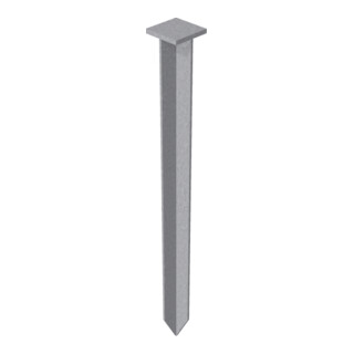 Schake Erdnagel, 25 mm x 25 mm mit angeschweißtem Kopf zum Einschlagen, 450 mm lang