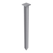 Schake Erdnagel, 25 mm x 25 mm mit angeschweißtem Kopf zum Einschlagen, 450 mm lang