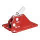 Schake Exzenterklemme „Schalblitz“, mit angeschweißter Verstärkungsecke, rot lackiert-1