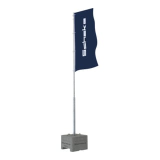 Schake Fahnenmast-Set 6m Stahlmast, verzinkt