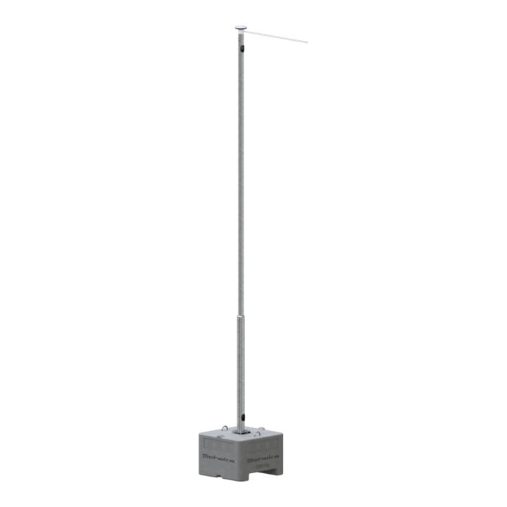 Schake Fahnenmast-Set 6m Stahlmast, verzinkt