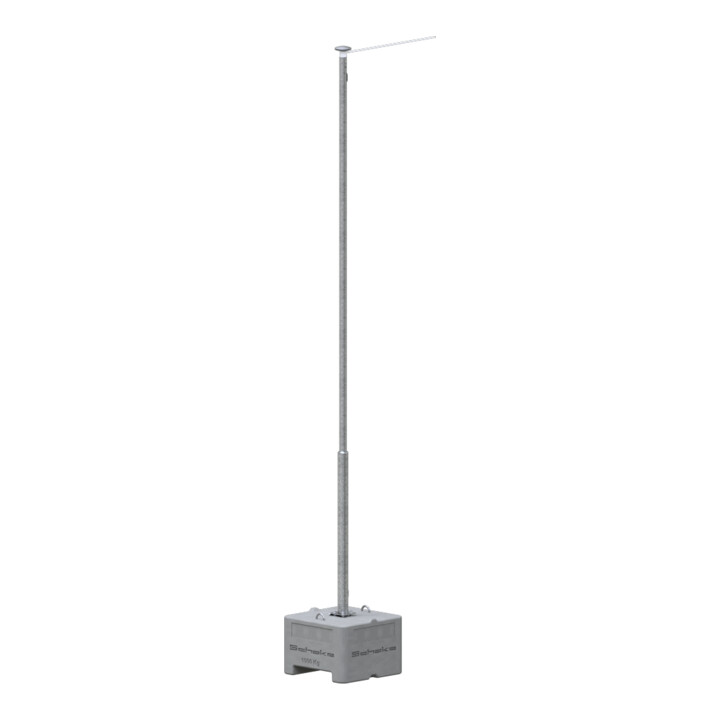Schake Fahnenmast-Set 6m Stahlmast, verzinkt
