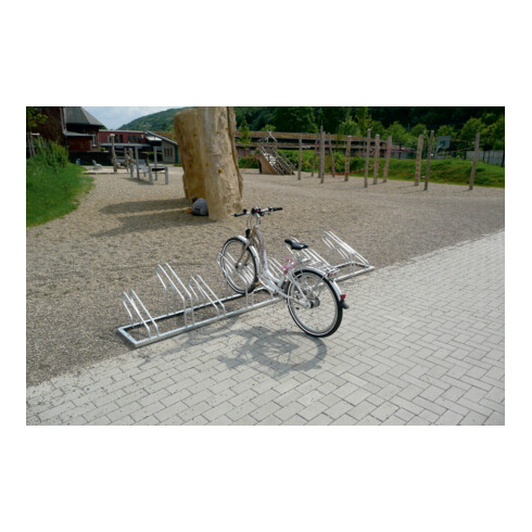 Schake Fahrradständer, Radeinstellung einseitig für 3 Fahrräder