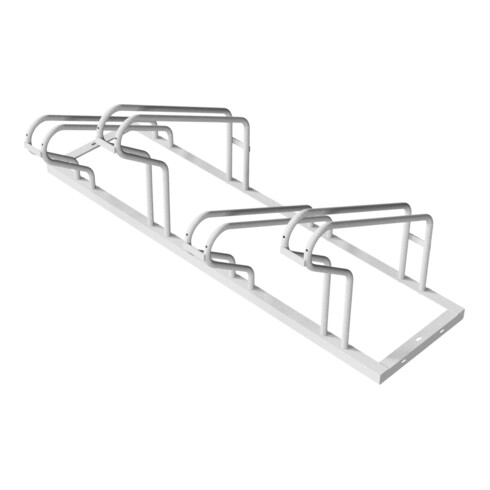 Schake Fahrradständer, Radeinstellung einseitig für 4 Fahrräder