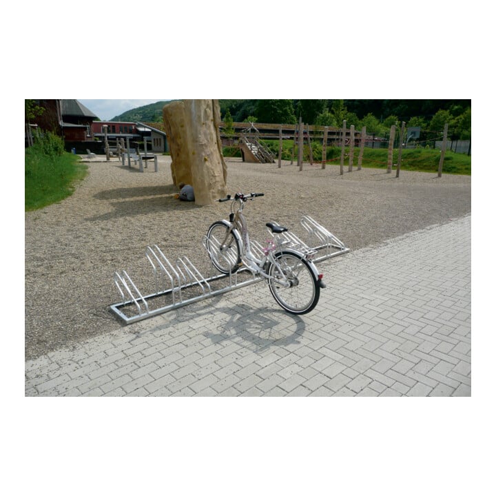 Schake Fahrradständer, Radeinstellung einseitig für 4 Fahrräder
