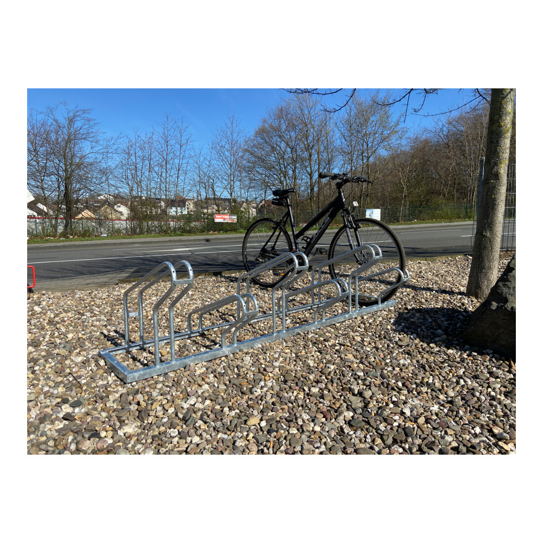 Schake Fahrradständer, Radeinstellung einseitig für 4 Fahrräder