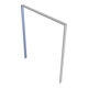 Schake Flachstahlbügel 50x12mm, Breite: 1000mm Gesamthöhe:1200 mm ohne Querholm, beschichtet-2