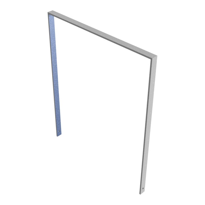 Schake Flachstahlbügel 50x12mm, Breite: 1000mm Gesamthöhe:1200 mm ohne Querholm, beschichtet