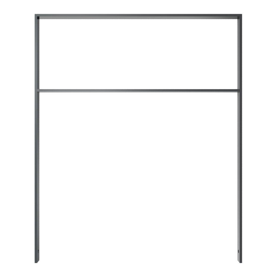 Schake Flachstahlbügel 50x12mm Breite: 1000mm, Höhe:1200 mm + Querholm, beschichtet