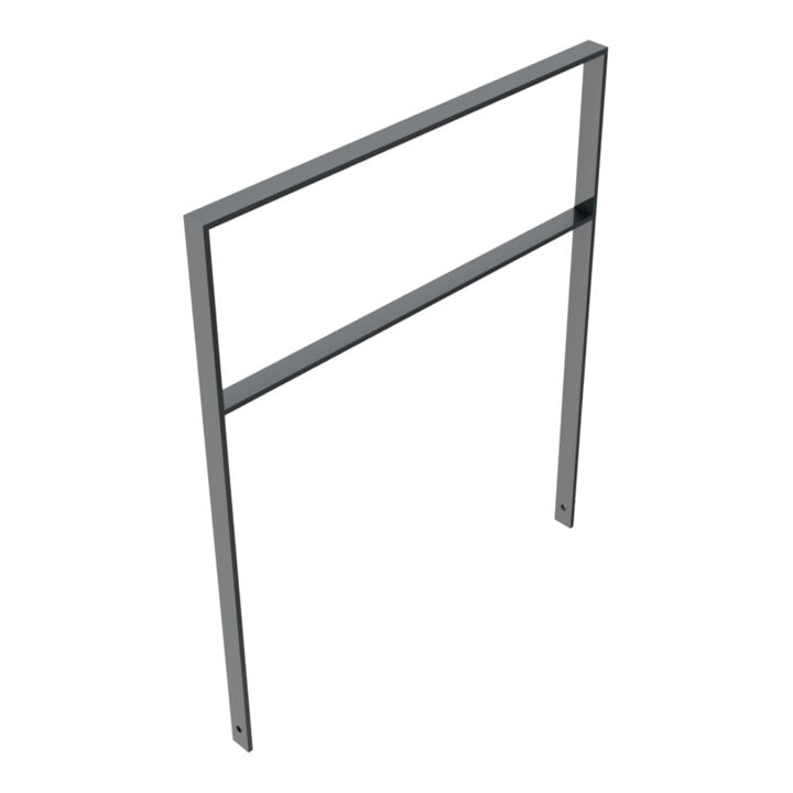 Schake Flachstahlbügel 50x12mm Breite: 1000mm, Höhe:1200 mm + Querholm, beschichtet