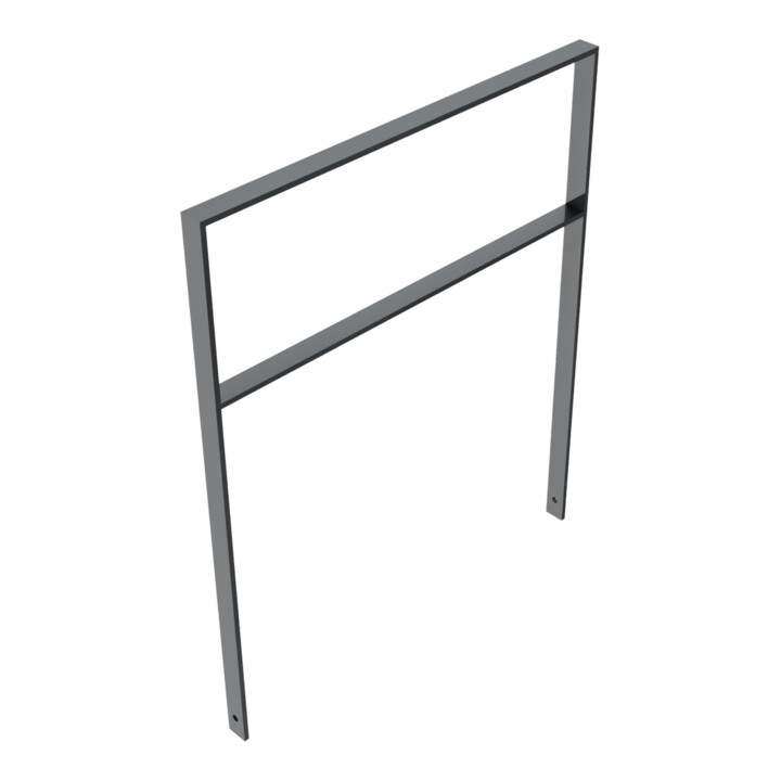 Schake Flachstahlbügel 50x12mm Breite: 1000mm, Höhe:1200 mm + Querholm, beschichtet