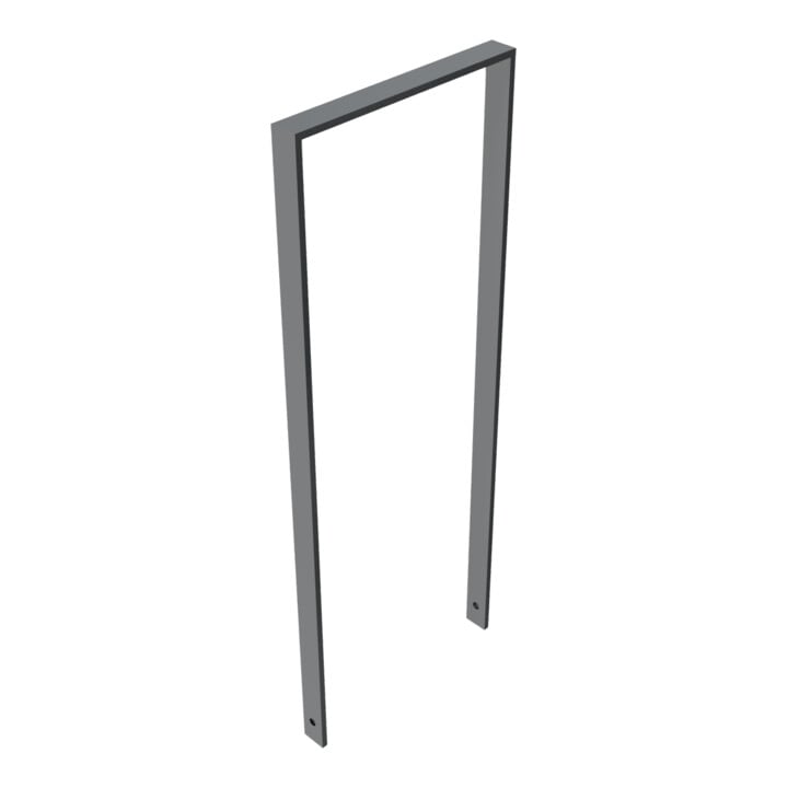 Schake Flachstahlbügel 50x12mm, Breite: 450mm Gesamthöhe:1200 mm ohne Querholm, beschichtet