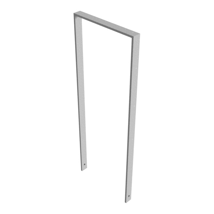 Schake Flachstahlbügel 50x12mm, Breite: 450mm Gesamthöhe:1200 mm ohne Querholm feuerverzinkt