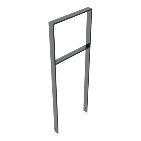 Schake Flachstahlbügel 50x12mm, Breite: 450mm Gesamthöhe:1200 mm + Querholm, beschichtet