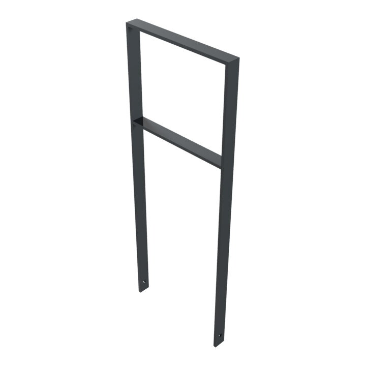 Schake Flachstahlbügel 50x12mm, Breite: 450mm Gesamthöhe:1200 mm + Querholm, beschichtet