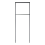 Schake Flachstahlbügel 50x12mm, Breite: 450mm Gesamthöhe:1200 mm + Querholm, beschichtet-4