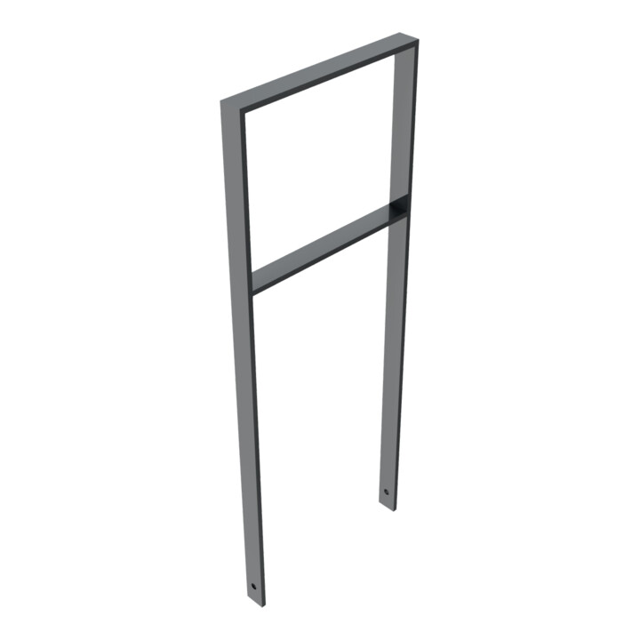 Schake Flachstahlbügel 50x12mm, Breite: 450mm Gesamthöhe:1200 mm + Querholm, beschichtet