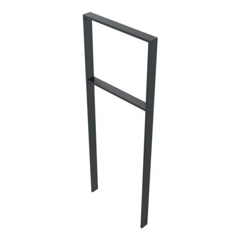 Schake Flachstahlbügel 50x12mm, Breite: 450mm Gesamthöhe:1200 mm + Querholm, beschichtet