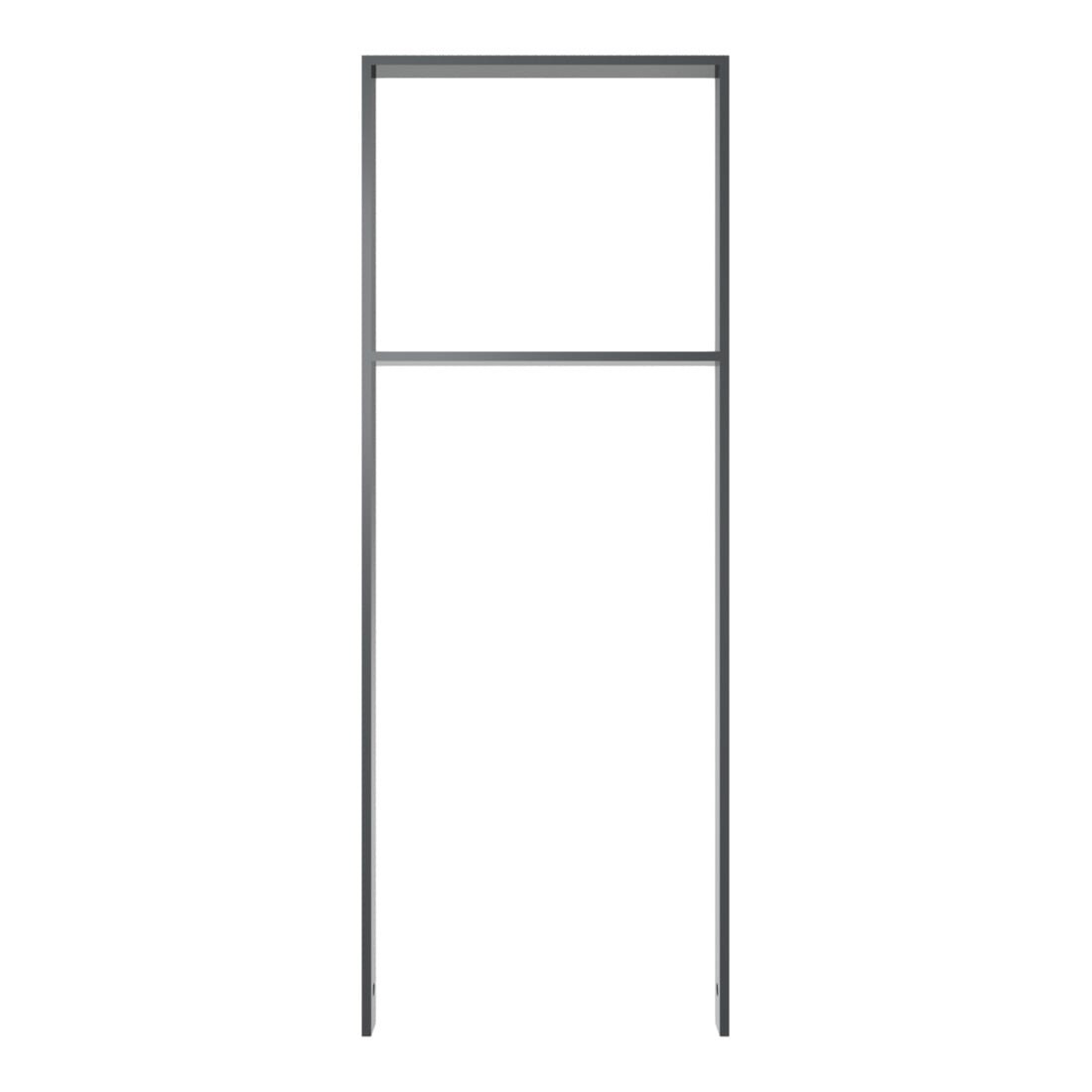 Schake Flachstahlbügel 50x12mm, Breite: 450mm Gesamthöhe:1200 mm + Querholm, beschichtet