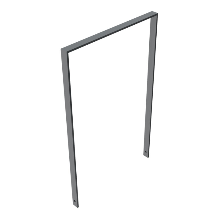 Schake Flachstahlbügel 50x12mm, Breite: 750mm Gesamthöhe:1200 mm ohne Querholm, beschichtet