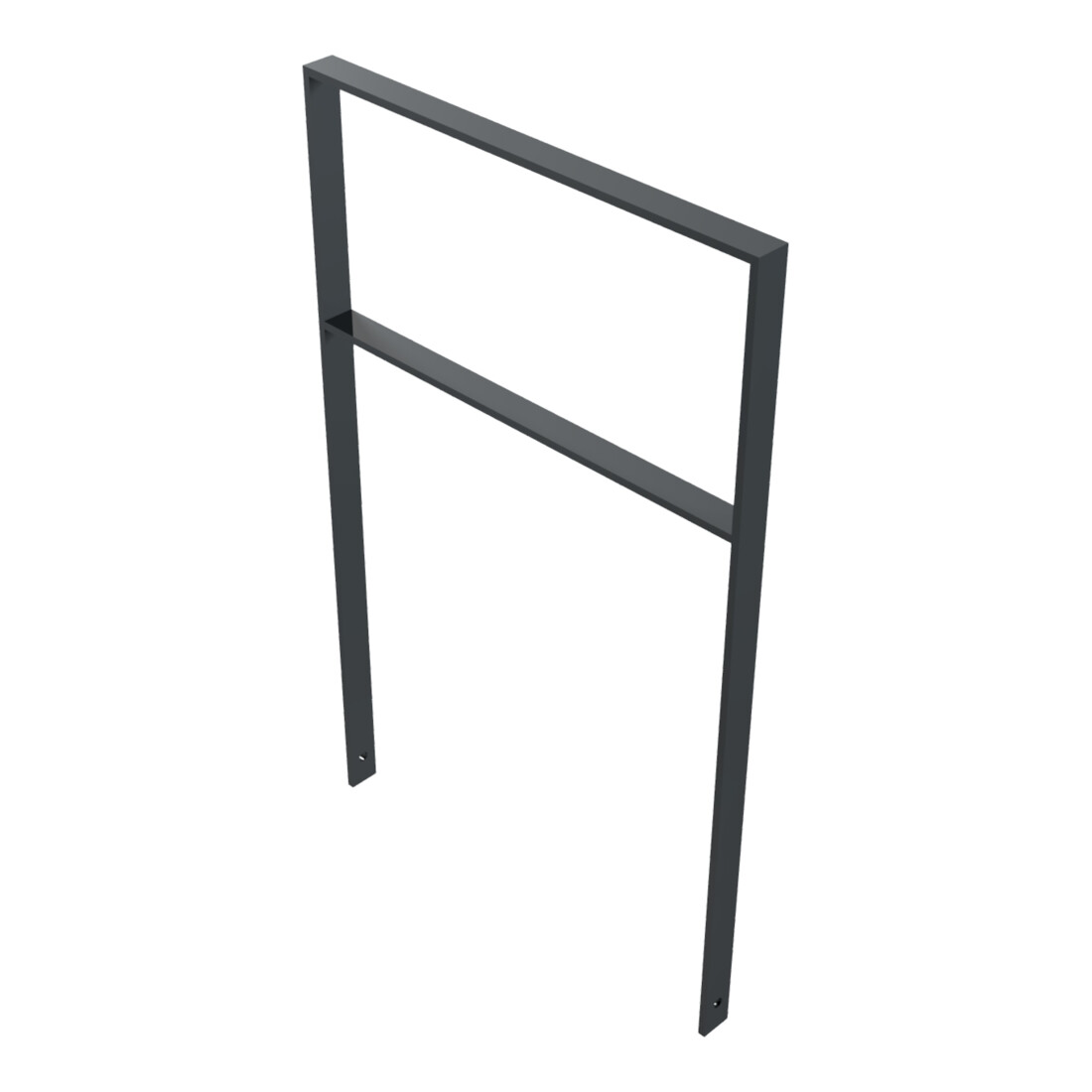 Schake Flachstahlbügel 50x12mm, Breite: 750mm Gesamthöhe:1200 mm + Querholm, beschichtet
