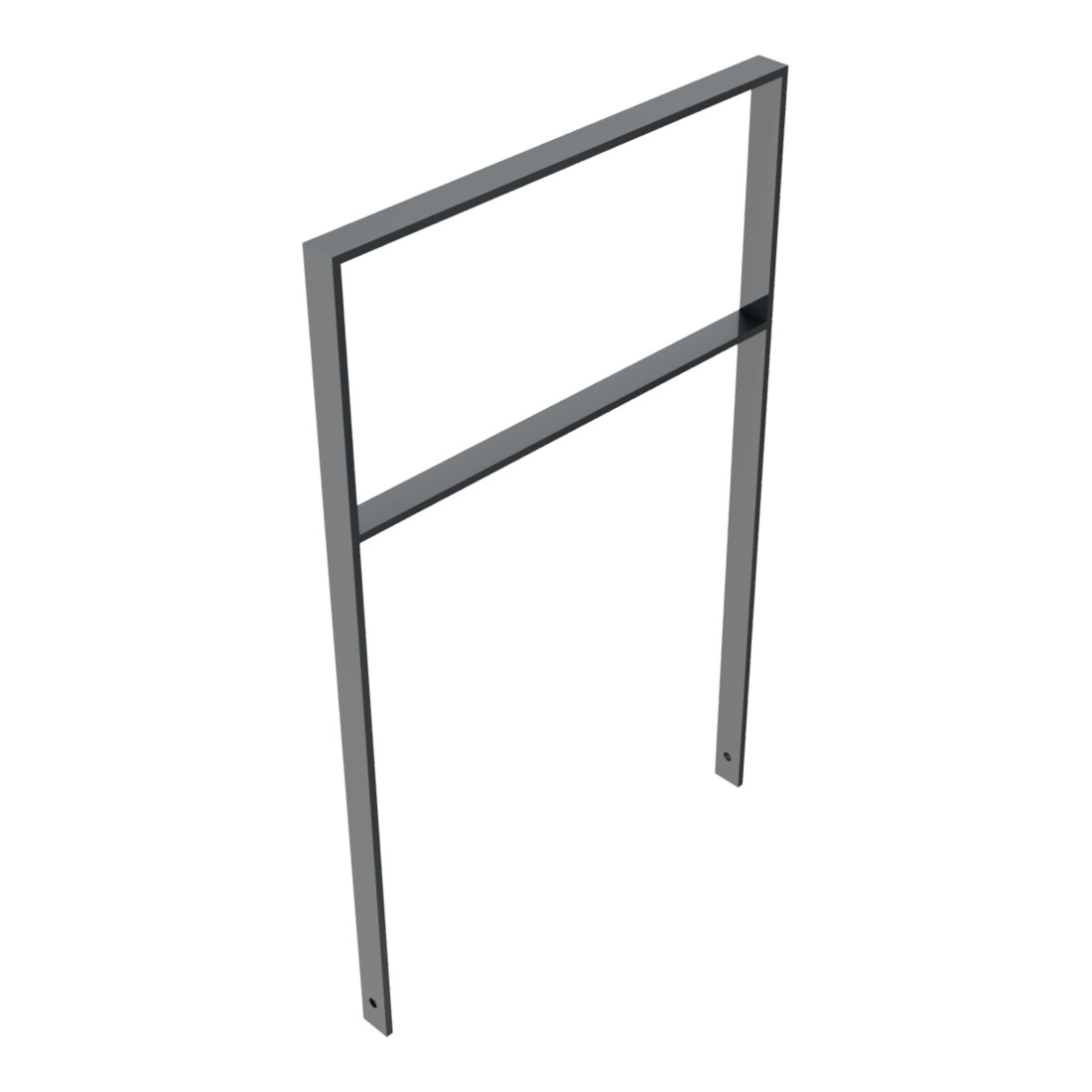 Schake Flachstahlbügel 50x12mm, Breite: 750mm Gesamthöhe:1200 mm + Querholm, beschichtet