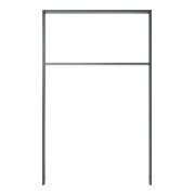 Schake Flachstahlbügel 50x12mm, Breite: 750mm Gesamthöhe:1200 mm + Querholm, beschichtet-5