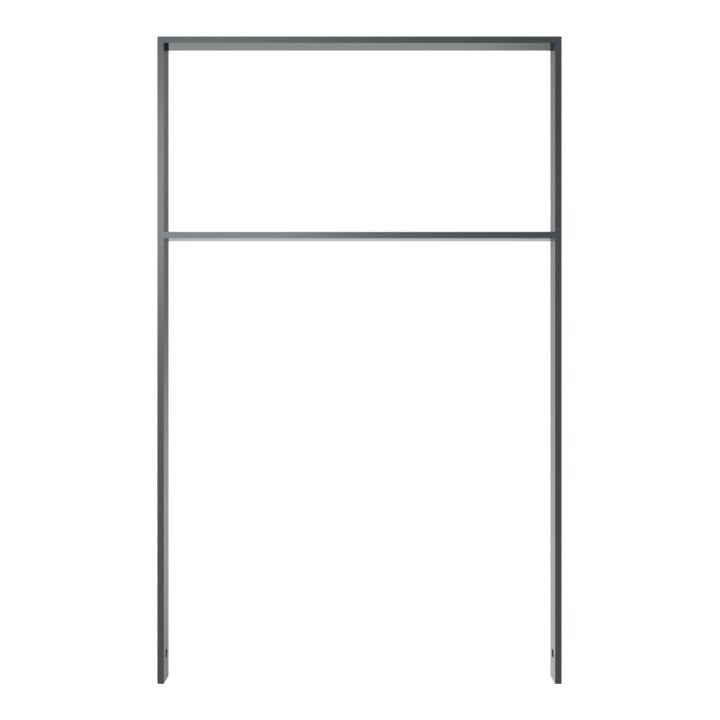 Schake Flachstahlbügel 50x12mm, Breite: 750mm Gesamthöhe:1200 mm + Querholm, beschichtet